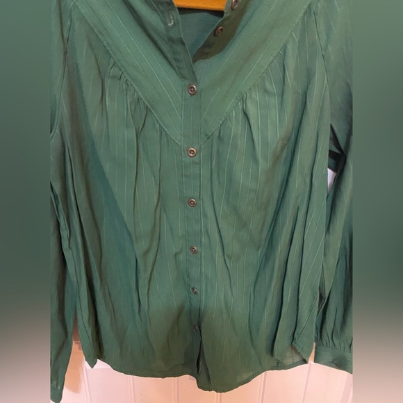 Maeve by Anthropologie Emerald Green blouse - Picture 4 of 8